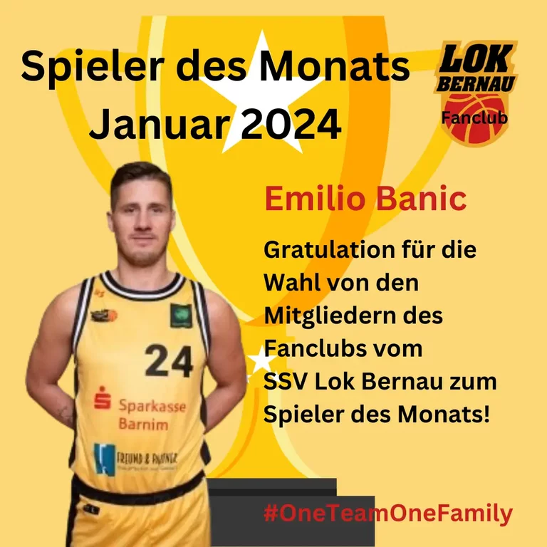 Spieler des Monats Januar 2024 Emilio Banic