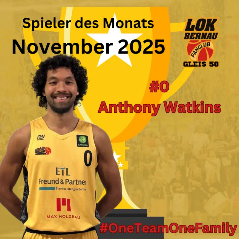 Spieler des Monats November: #0 Anthony Watkins