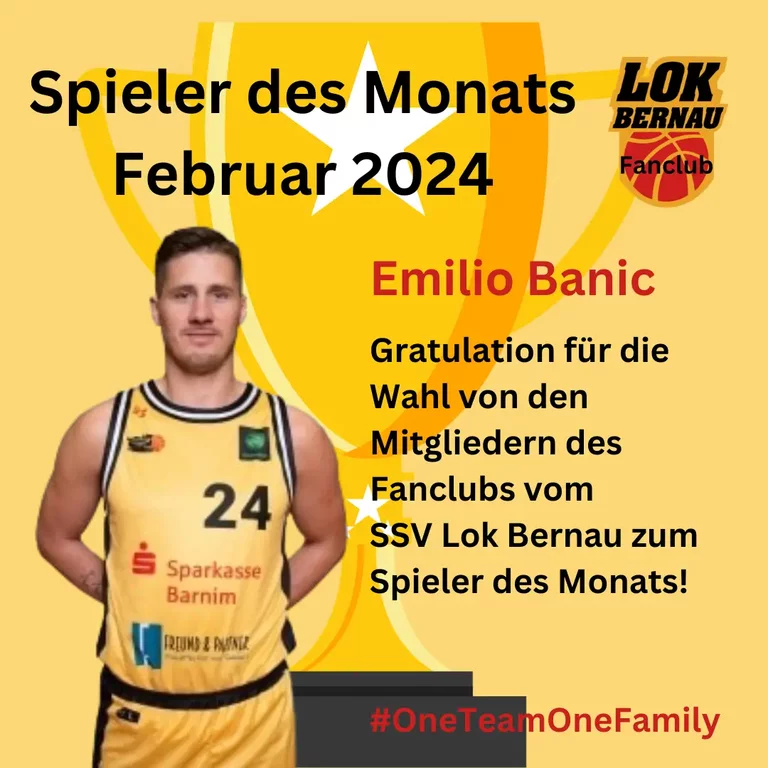 Spieler des Monats Januar 2024, Emilio Banic